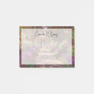 Claude Monet   A Pathway in Monet's Garden Post-it Notes