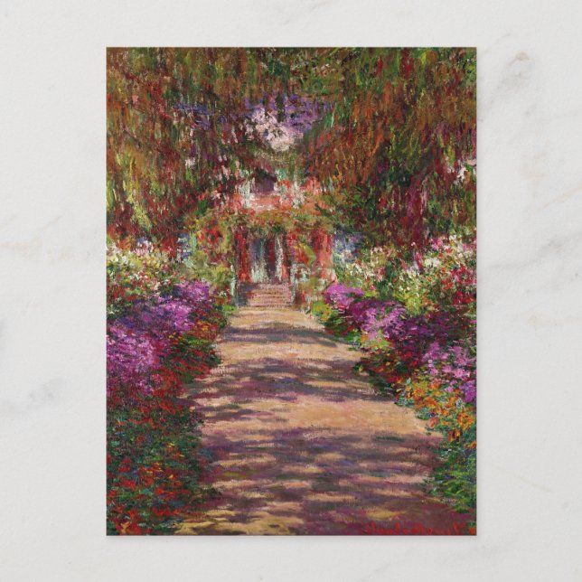 Claude Monet | A Pathway in Monet's Garden Postcard (Front)