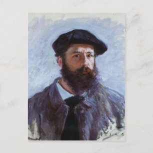 Claude Monet a Self-Portrait postcard