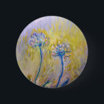 Claude Monet - Agapanthus 6 Cm Round Badge<br><div class="desc">Agapanthus,  close-up (Les Agapanthes) - Claude Monet,  1914-1917</div>