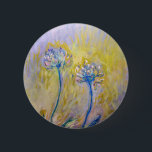 Claude Monet - Agapanthus 6 Cm Round Badge<br><div class="desc">Agapanthus,  close-up (Les Agapanthes) - Claude Monet,  1914-1917</div>