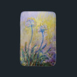 Claude Monet - Agapanthus Bath Mat<br><div class="desc">Agapanthus,  close-up (Les Agapanthes) - Claude Monet,  1914-1917</div>
