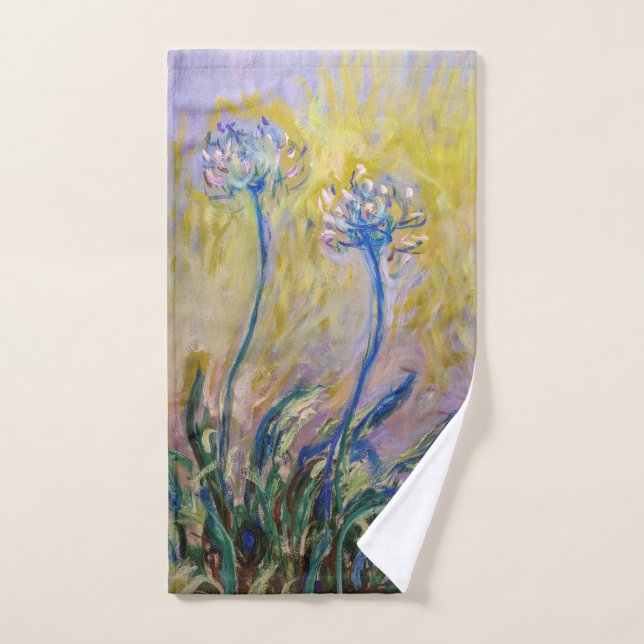 Claude Monet - Agapanthus Bath Towel Set (Hand Towel)
