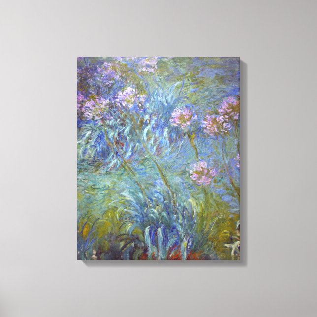 Claude Monet Agapanthus Canvas Print (Front)