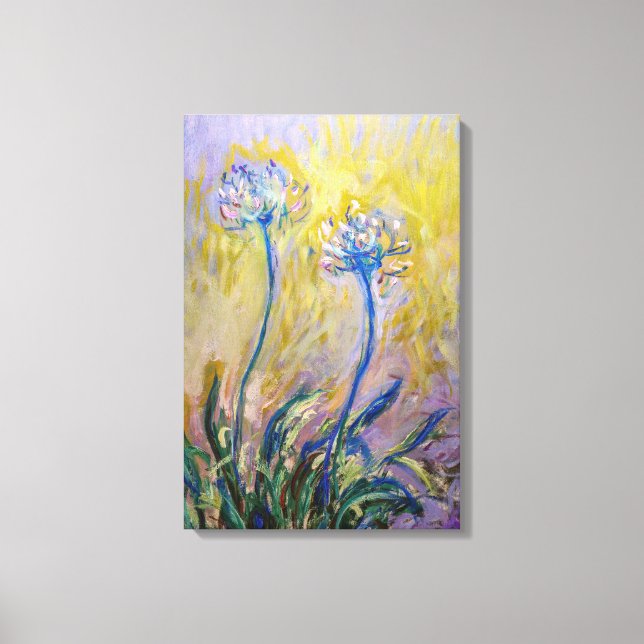 Claude Monet - Agapanthus Canvas Print (Front)