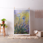 Claude Monet - Agapanthus Fabric<br><div class="desc">Agapanthus,  close-up (Les Agapanthes) - Claude Monet,  1914-1917</div>