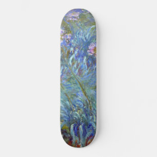 Claude Monet Agapanthus Fine Art Floral GalleryHD  Skateboard