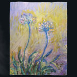 Claude Monet - Agapanthus Fleece Blanket<br><div class="desc">Agapanthus,  close-up (Les Agapanthes) - Claude Monet,  1914-1917</div>
