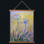 Claude Monet - Agapanthus Hanging Tapestry<br><div class="desc">Agapanthus,  close-up (Les Agapanthes) - Claude Monet,  1914-1917</div>