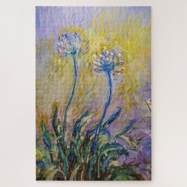 Claude Monet - Agapanthus Jigsaw Puzzle (Vertical)