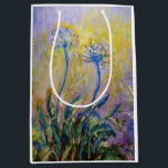 Claude Monet - Agapanthus Medium Gift Bag<br><div class="desc">Agapanthus,  close-up (Les Agapanthes) - Claude Monet,  1914-1917</div>