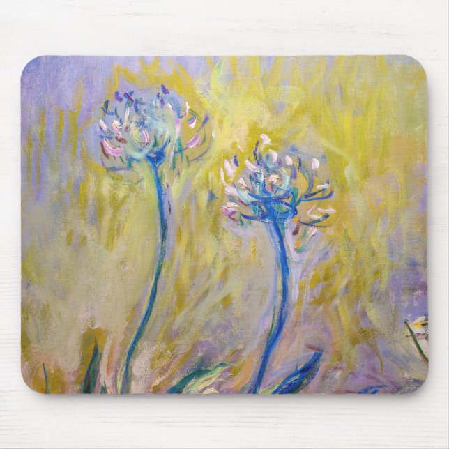 Claude Monet - Agapanthus Mouse Mat (Front)