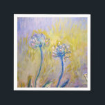 Claude Monet - Agapanthus Napkin<br><div class="desc">Agapanthus,  close-up (Les Agapanthes) - Claude Monet,  1914-1917</div>