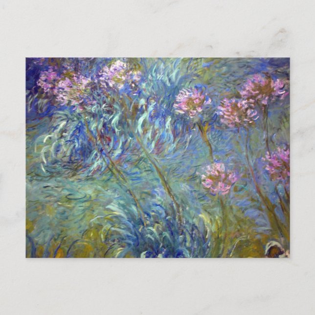 Claude Monet Agapanthus Postcard (Front)