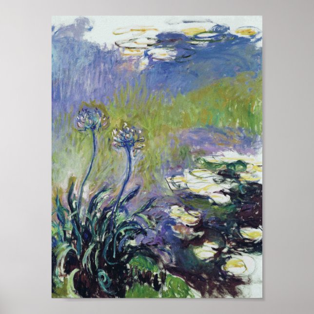 Claude Monet - Agapanthus, Poster (Front)