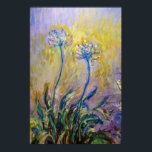 Claude Monet - Agapanthus Poster<br><div class="desc">Agapanthus,  close-up (Les Agapanthes) - Claude Monet,  1914-1917</div>