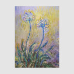 Claude Monet - Agapanthus Tissue Paper<br><div class="desc">Agapanthus,  close-up (Les Agapanthes) - Claude Monet,  1914-1917</div>
