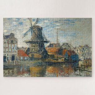 Claude Monet Amsterdam Windmill Jigsaw Puzzle