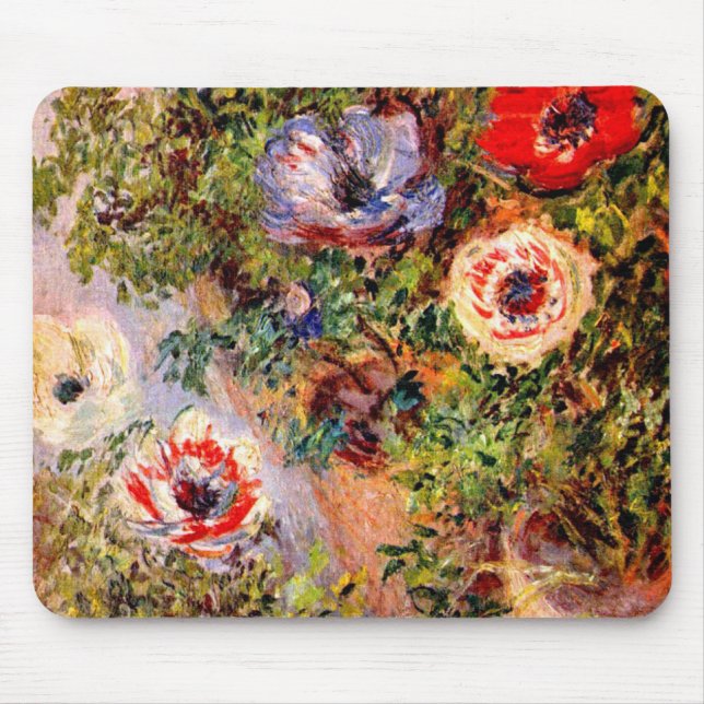 Claude Monet  Anemonen Mouse Mat (Front)