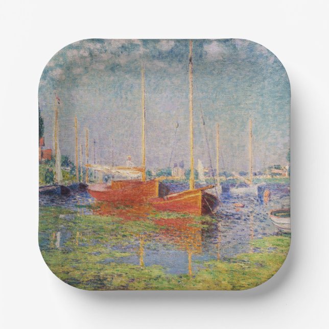 Claude Monet - Argenteuil Paper Plate (Front)