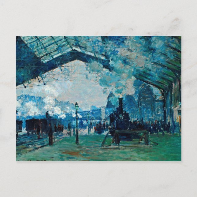 Claude Monet - Arrival Of The Normandy Train Postcard (Front)