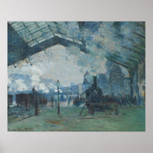 Claude Monet – Arrival of the Normandy Train Poster