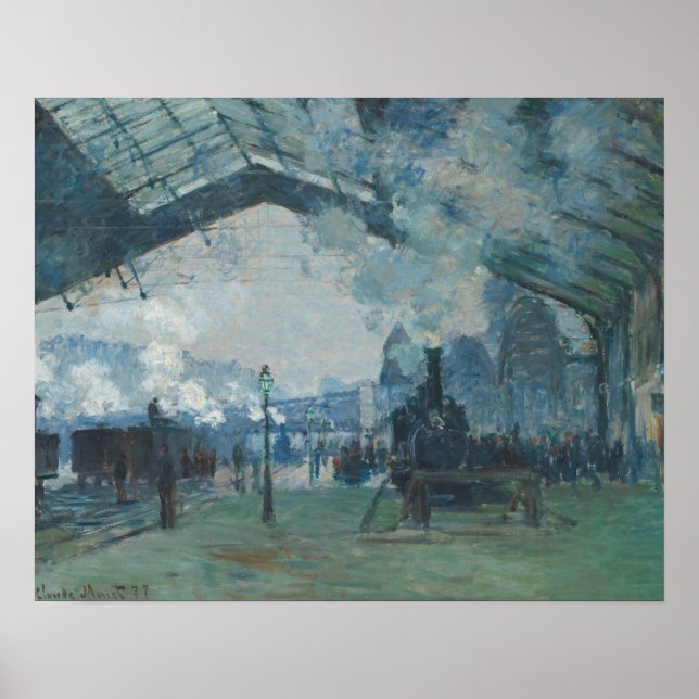 Claude Monet – Arrival of the Normandy Train Poster (Front)