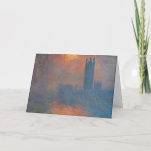 Claude Monet artwork - Houses of Parliament London Card