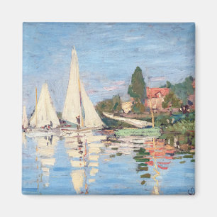 Claude Monet artwork - Regattas at Argenteuil Magnet