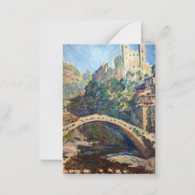 Claude Monet artwork - The Castle of Dolceacqua Card (Front)