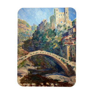 Claude Monet artwork - The Castle of Dolceacqua Magnet