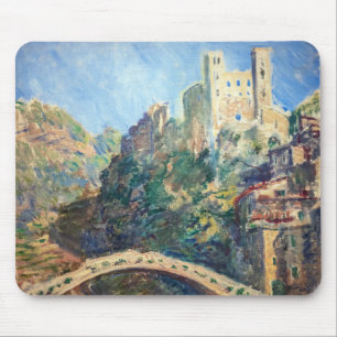 Claude Monet artwork - The Castle of Dolceacqua Mouse Mat