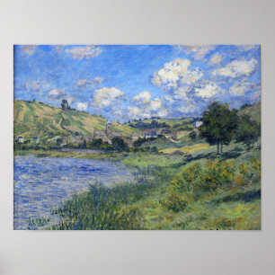 Claude Monet artwork, Vetheuil, Paysage, Poster