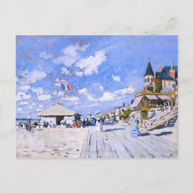Claude Monet: At the Beach of Trouville Postcard (Front)