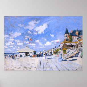 Claude Monet: At the Beach of Trouville Poster