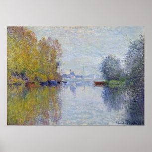 Claude Monet Autumn on the Seine, Argenteuil Poster