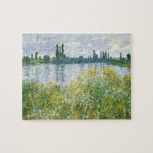Claude Monet Banks of the Seine, Vetheuil, 1880 Jigsaw Puzzle