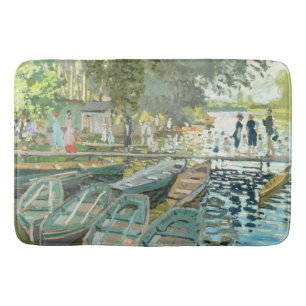 Claude Monet. Bathers at La Grenouillère Bath Mat