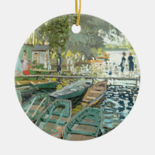 Claude Monet. Bathers at La Grenouillère Ceramic Tree Decoration