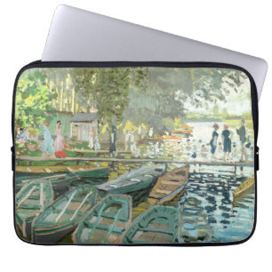 Claude Monet. Bathers at La Grenouillère Laptop Sleeve