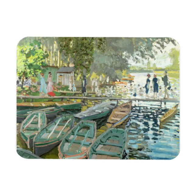 Claude Monet. Bathers at La Grenouillère Magnet (Horizontal)