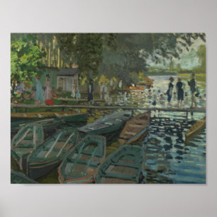Claude Monet - Bathers at La Grenouillere Poster