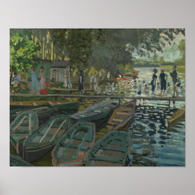 Claude Monet - Bathers at La Grenouillere Poster (Front)