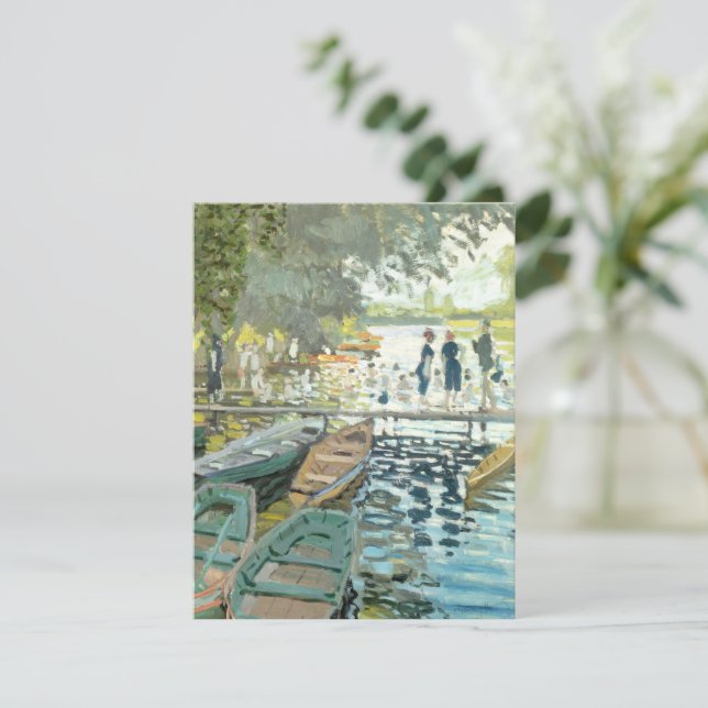 Claude Monet. Bathers at La Grenouillère RSVP Card (Standing Front)