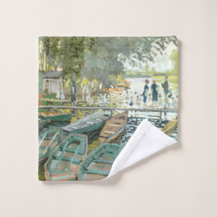 Claude Monet. Bathers at La Grenouillère Wash Cloth