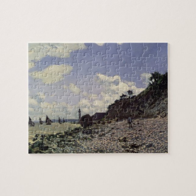 Claude Monet | Beach at Honfleur, 1864 Jigsaw Puzzle (Horizontal)
