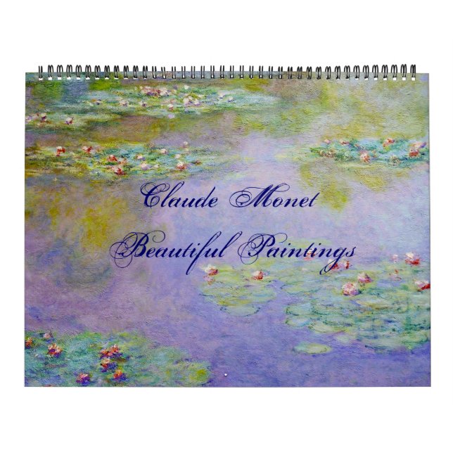 Claude Monet Beautiful Scenic Fine Art Calendar (Cover)