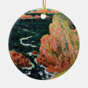 Claude Monet   Belle Ile Ceramic Tree Decoration