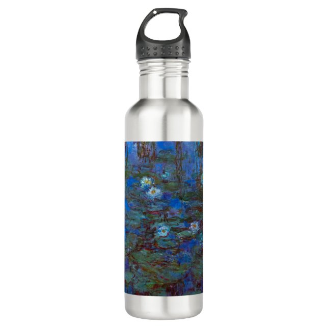 Claude Monet - Blue Water Lilies 710 Ml Water Bottle (Front)