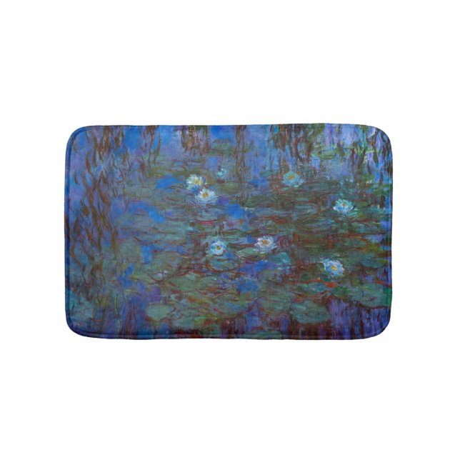 Claude Monet - Blue Water Lilies Bath Mat (Front)
